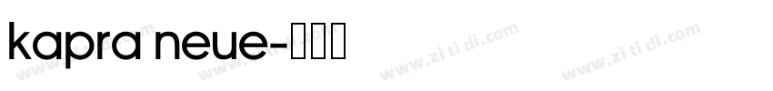 kapra neue字体转换